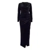 Meem Label Women's Zima Black Velvet Dress In Black