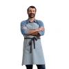Meema Bib Apron With Pockets In Blue