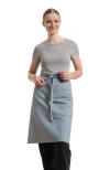 Meema Bistro Apron With Pockets In Gray
