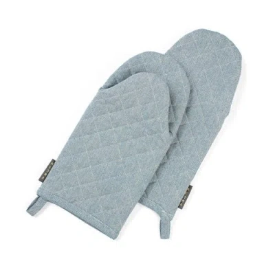 Meema Oven Mitts In Blue
