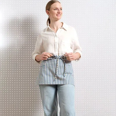 Meema Waist Apron In Blue