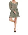 Meet Me In Santorini Carly Top In Olive Slither In Gray