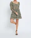 Meet Me In Santorini Carly Top In Olive Slither In Green