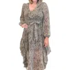 Meet Me In Santorini Caterina Mini Dress In Oliver Slither In Multi