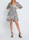 Meet Me In Santorini Colette Dress In Multi Pebble In Multi