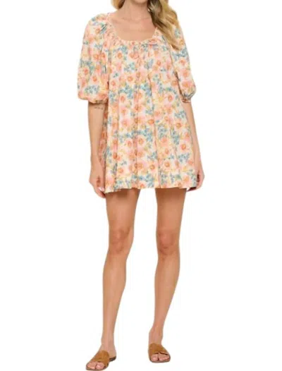 Meet Me In Santorini Emma Dress In Victorian Garden In Multi