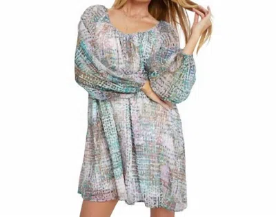 Meet Me In Santorini Hideaway Dress In Multi Pebble