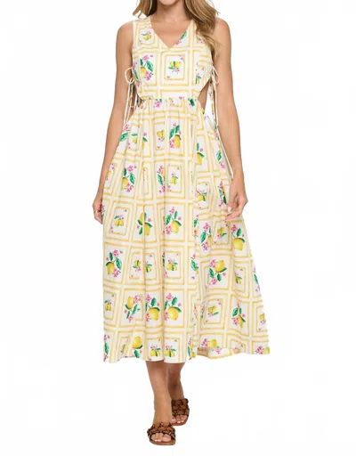 Meet Me In Santorini Maxi Dress In Santorini Citrus In Multi
