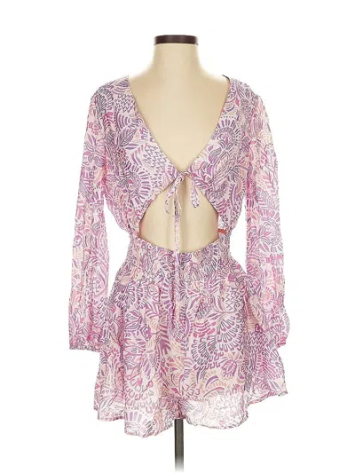 Pre-owned Meet Me In Santorini Romper In Purple