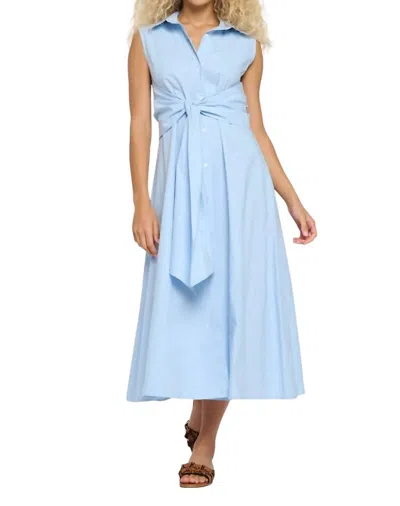 Meet Me In Santorini Serenity Shirt Dress In Skyline