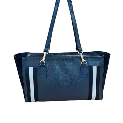 Meg & Bee Women's Blue / Black Abbeville Navy Mini Slouchy Tote Bag