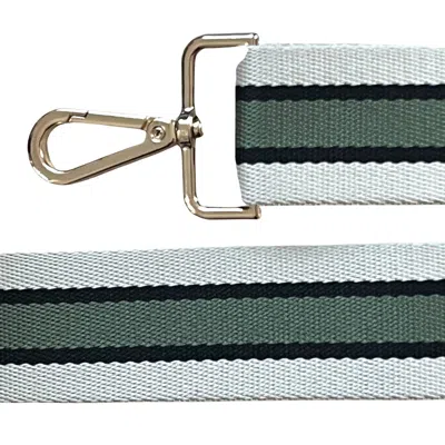 Meg & Bee Women's Neutrals / Green / Black Cambridge Bag Strap