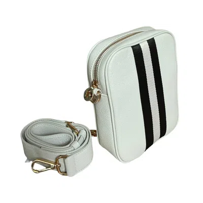Meg & Bee Women's Neutrals Stone Stripe Messenger Bag
