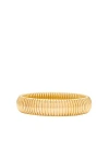 Megaā Round Cobra Bracelet In 14k Yellow Gold Plated
