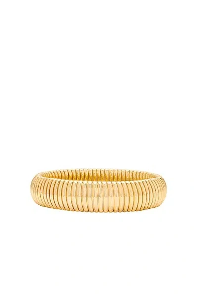 Megaā Round Cobra Bracelet In 14k Yellow Gold Plated