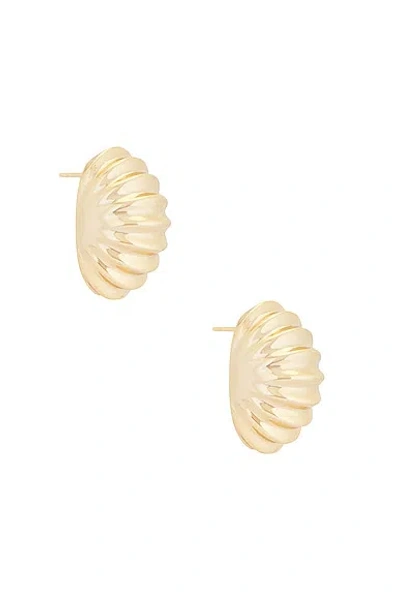 Megaā Snail Earring In 14k Yellow Gold Plated