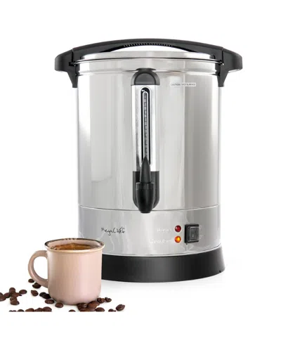Megachef 100 Cup Stainless Steel Coffee Urn In Silver