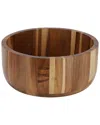 Megachef 10.5in Large Acacia Wood Salad Bowl In Brown