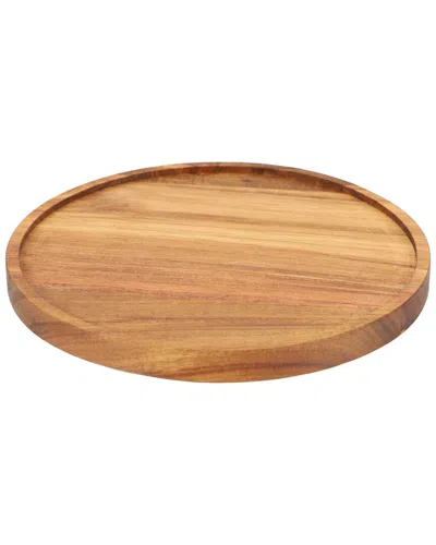 Megachef 10in Acacia Wood Lazy Susan Tray