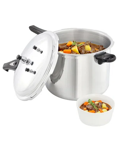 MEGACHEF MEGACHEF 11.5QT INDUCTION & STOVETOP PRESSURE COOKER WITH STEAMER