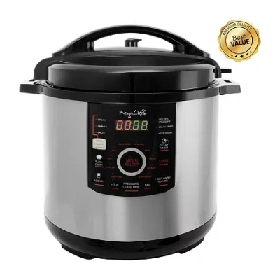 Megachef 12 Qt Electric Pressure Cooker In Black