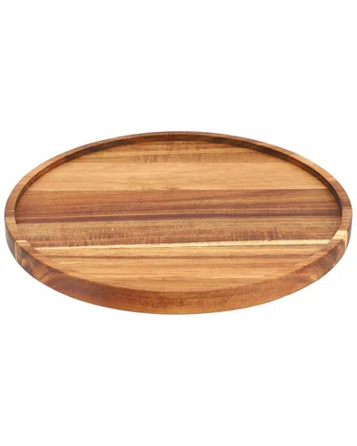 Megachef 12in Acacia Wood Lazy Susan Tray In Brown