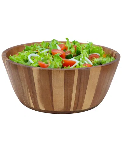 Megachef 13.8in Jumbo Acacia Wood Salad Bowl In Brown