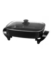 Megachef 14.96" Electric Fry Pan With Non-stick Coating In Black
