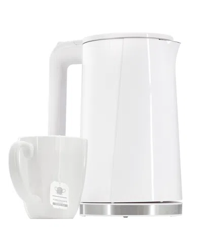 MEGACHEF 1.7 QUART DOUBLE WALL STAINLESS STEEL ELECTRIC TEA KETTLE