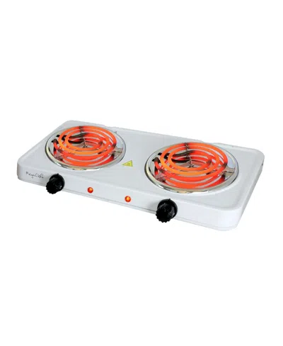 Megachef 1700 Watts Dual Induction Cooktop In White