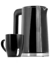 Megachef 1.7l Black Double Wall Stainless Steel Electric Te