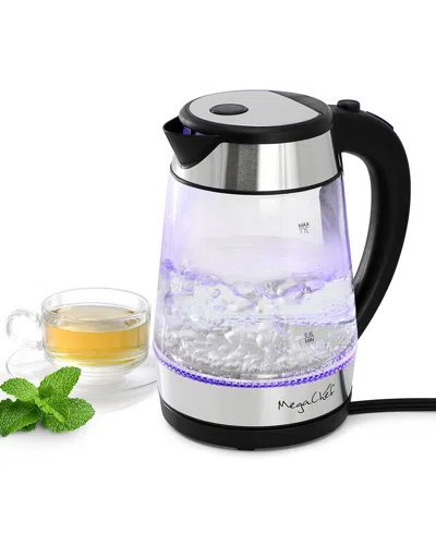 Megachef 1.7l Clear Double Wall Stainless Steel Electric Te