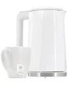 Megachef 1.7l White Double Wall Stainless Steel Electric Te