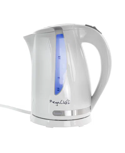 Megachef 1.7liter Stainless Steel Electric Tea Kettle In White