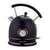 Megachef 1.8 Quart Half Circle Electric Tea Kettle With Thermostat In Black