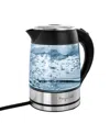 Megachef 1.8liter Stainless Steel Electric Tea Kettle In Clear