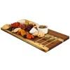 Megachef 21 X 11 Inch Acacia Wood Cheese Board With 3 Piece Knife Set In Brown