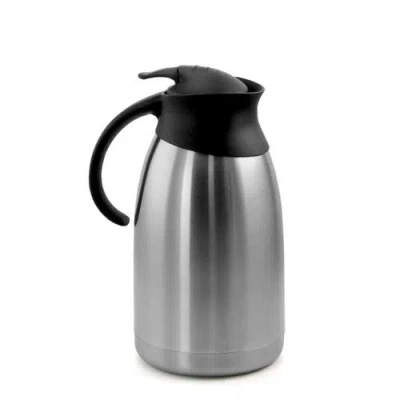 Megachef 2.11 Quart Stainless Steel Thermal Beverage Carafe For Coffee And Tea In Black