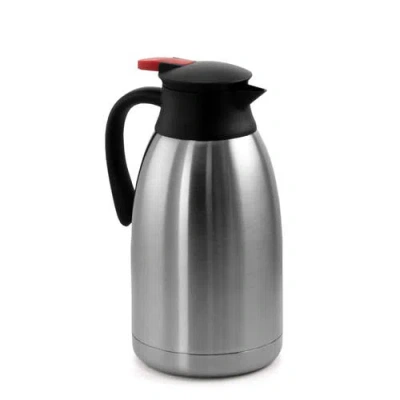 Megachef 2.11 Quart Stainless Steel Thermal Beverage Carafe For Coffee And Tea In Black