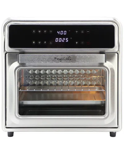 Megachef 21.13qt Stainless Steel Digital Air Fryer & Counter Top Oven In Silver