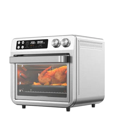 Megachef 25 Liter Digital Electric Air Fryer And Countertop Oven In Silver