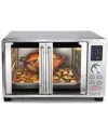 Megachef 25 Liter Electric French Door Countertop Oven With Rotisserie Set In Silver