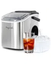 Megachef 26lb Countertop Bullet Ice Maker In Silver