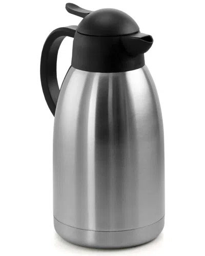 Megachef 2.11 Quart Stainless Steel Thermal Beverage Carafe For Coffee And Tea In Black