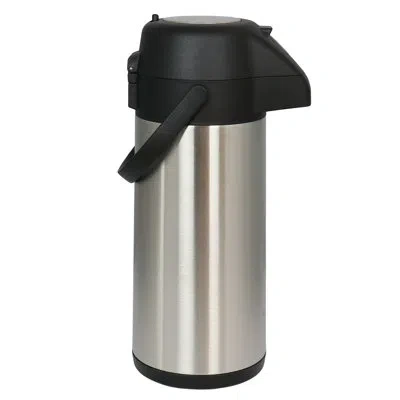 Megachef 3 Liter Stainless Steel Vacuum Body Pump Cap Air Pot In Silver