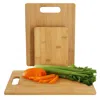 Megachef 3 Piece 8 Inch, 11 Inch, And 13 Inch Bamboo Wood Cutting Board Set In Brown
