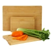 Megachef 3 Piece 9 Inch, 12 Inch, And 15 Inch Wood Cutting Board Set With Juice Grooves In Multi