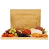 Megachef 3 Piece Wood Cutting, Prep And Serving Boards In Brown