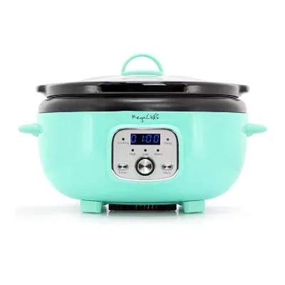 Megachef 3 Qt Slow Cooker In Blue