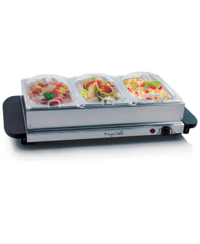 MEGACHEF 3 SECTION BUFFET SERVER FOOD WARMER